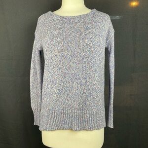 American Eagle Outfitters Marbled Criss Cross Back Sweater